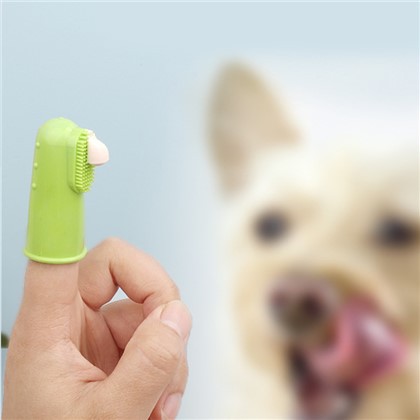 Raspall de dents amb punta dels dits per a mascotes